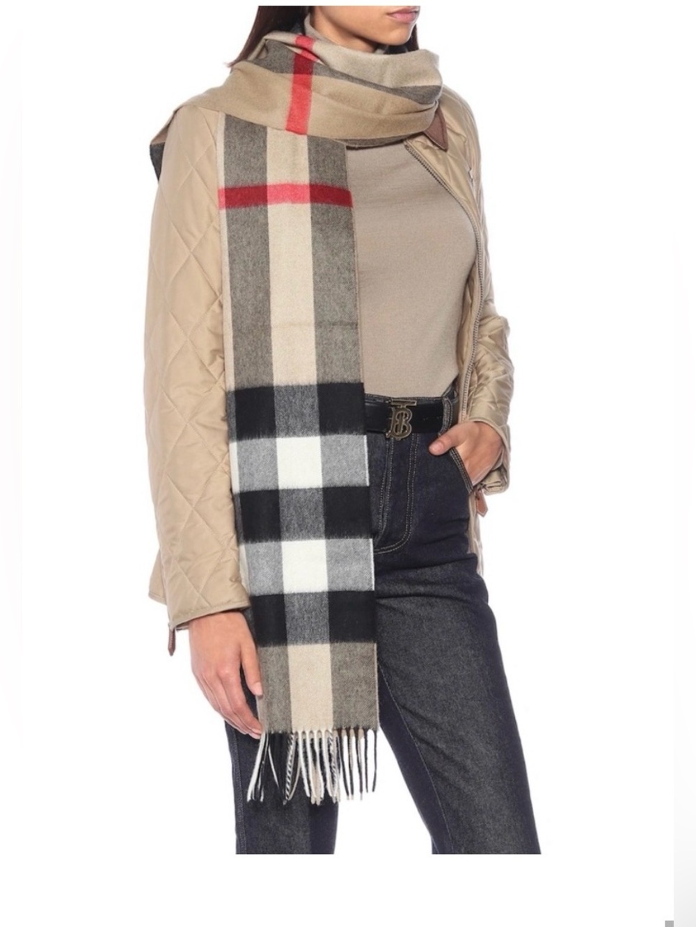 Burberry Check Cashmere Scarf